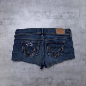 Y2K Dark Wash Hollister Grunge Surf Mini Denim Shorts